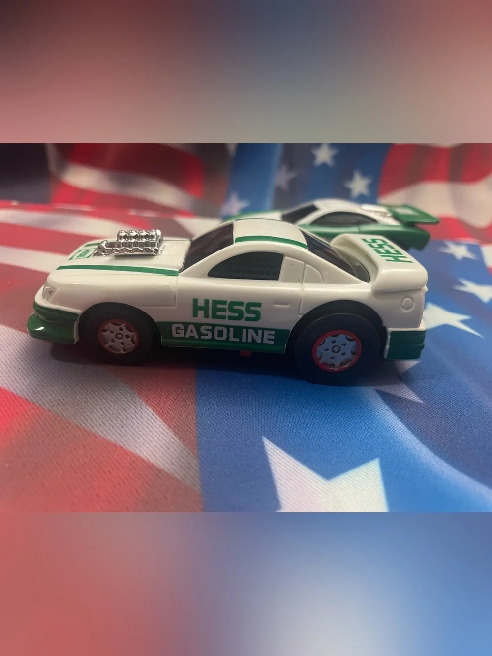 2 HESS Racers Racing Cars w/ Lights 4” 1997